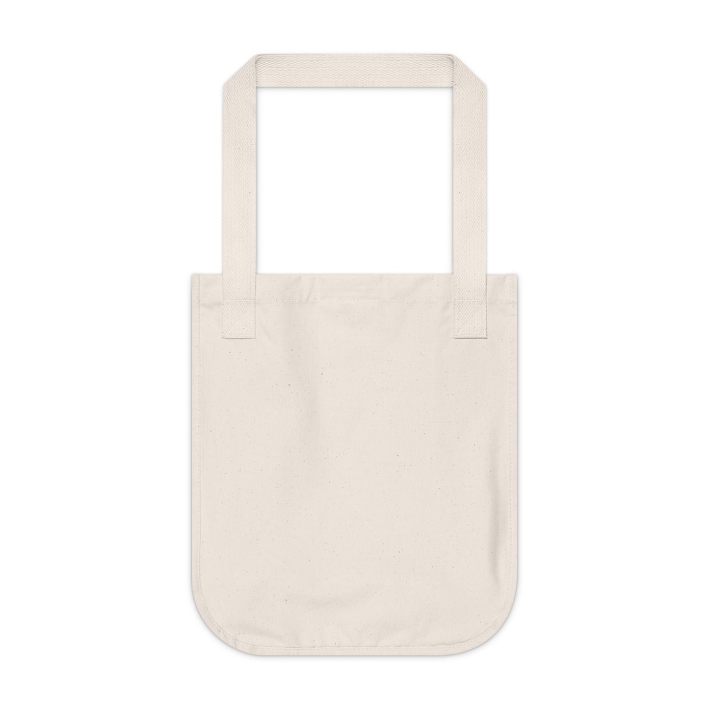 Inspirational Organic Canvas Tote Bag - 'Just Breathe' Design