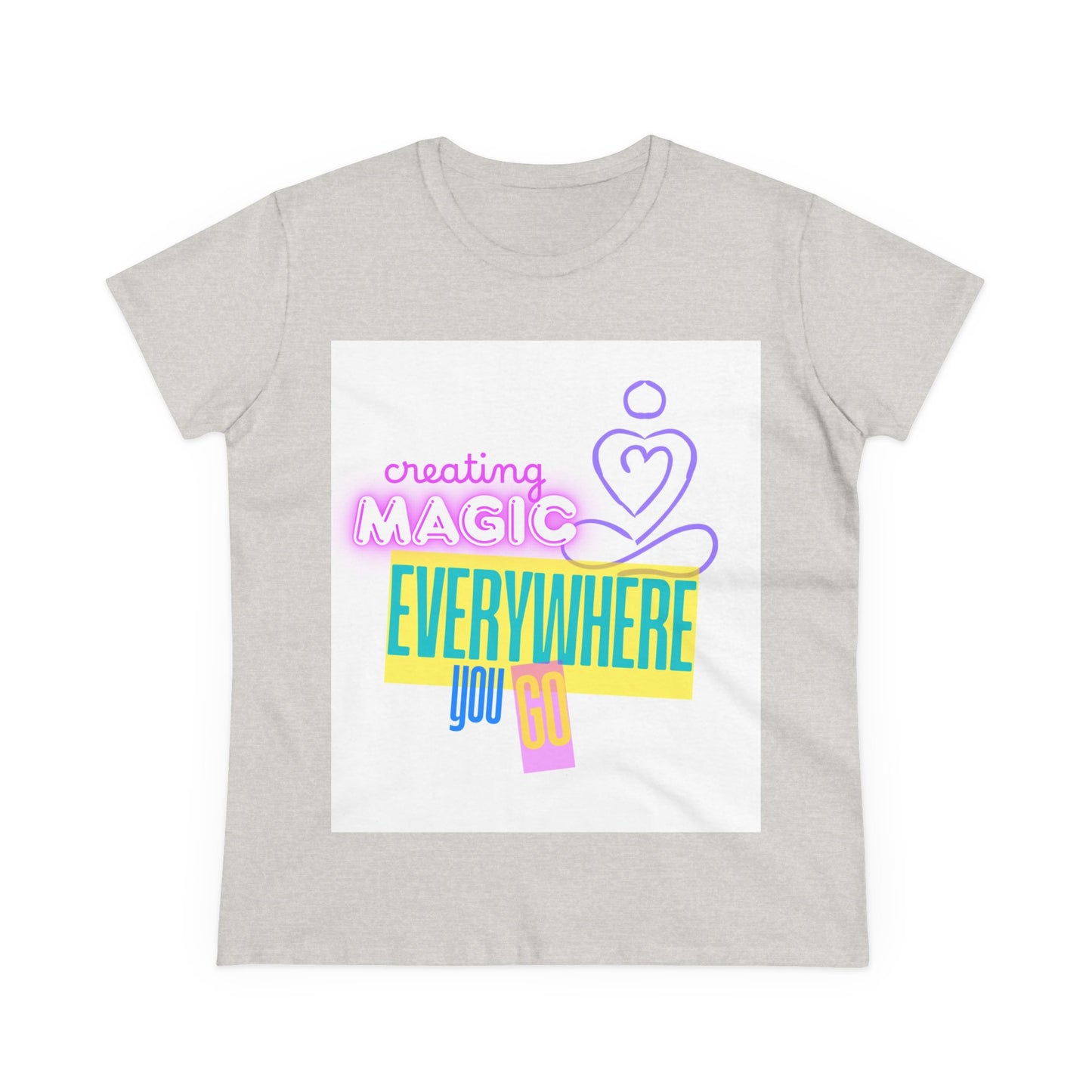 Creating Magic Women's Midweight Cotton Tee - Inspire Everywhere You Go